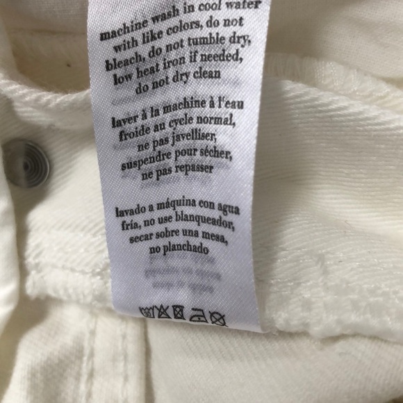 NWT WE WORE WHAT white hi rise skinny overalls XS - Picture 10 of 12